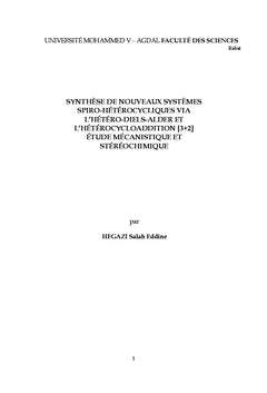 Synthèse des spiro-cycles via Diels-Alder et cycloaddition [3+2]