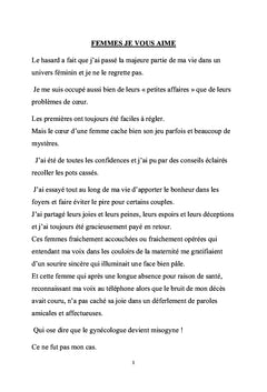 Femmes Je vous aime