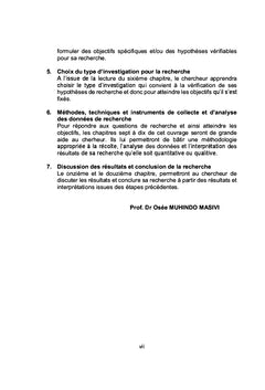 Rédaction d'un Travail de Recherche Scientifique