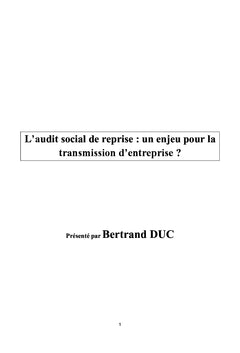 L'audit social de reprise : un enjeu pour la transmission d'entreprise