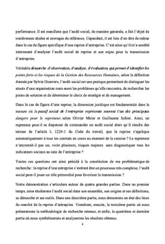 L'audit social de reprise : un enjeu pour la transmission d'entreprise
