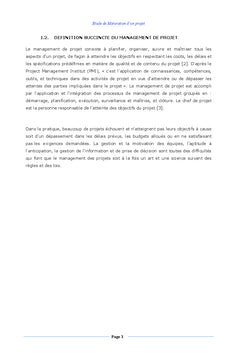 Etude de Maturation d'un Projet