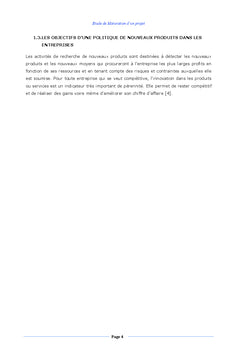 Etude de Maturation d'un Projet