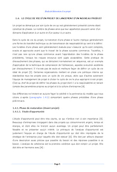 Etude de Maturation d'un Projet