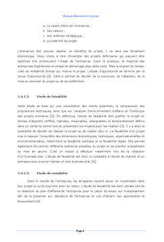 Etude de Maturation d'un Projet