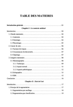 Détection des micro-calcifications par mammographie