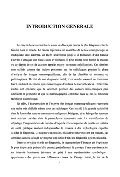 Détection des micro-calcifications par mammographie