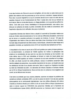 Problématique des OEV au Cameroun dans le contexte du VIH/SIDA