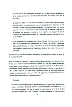 Problématique des OEV au Cameroun dans le contexte du VIH/SIDA