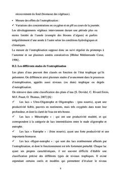 Lutte contre l'eutrophisation par la technique de l'aération