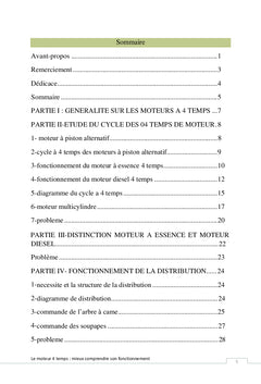 Le moteur à 4 temps