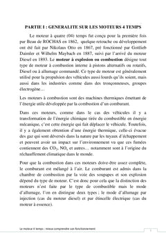 Le moteur à 4 temps