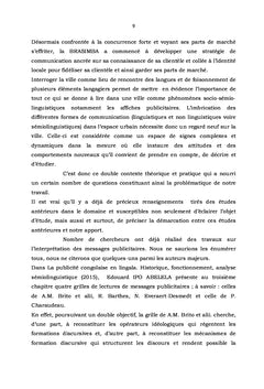 Analyse sémiolinguistique des affiches publicitaires de la Brasimba