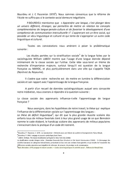 Impact de la différence sociale sur la maîtrise du FLE
