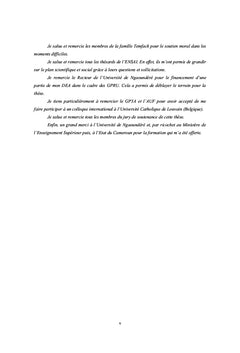 Impact des hydrolases sur les caractéristiques des moûts de sorgho