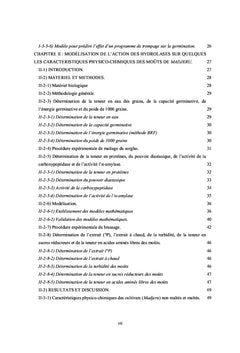 Impact des hydrolases sur les caractéristiques des moûts de sorgho