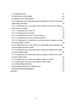 Impact des hydrolases sur les caractéristiques des moûts de sorgho