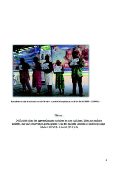 Difficultés d'apprentissage des enfants autistes
