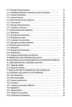 Contrôle qualité des instruments de médecine nucléaire