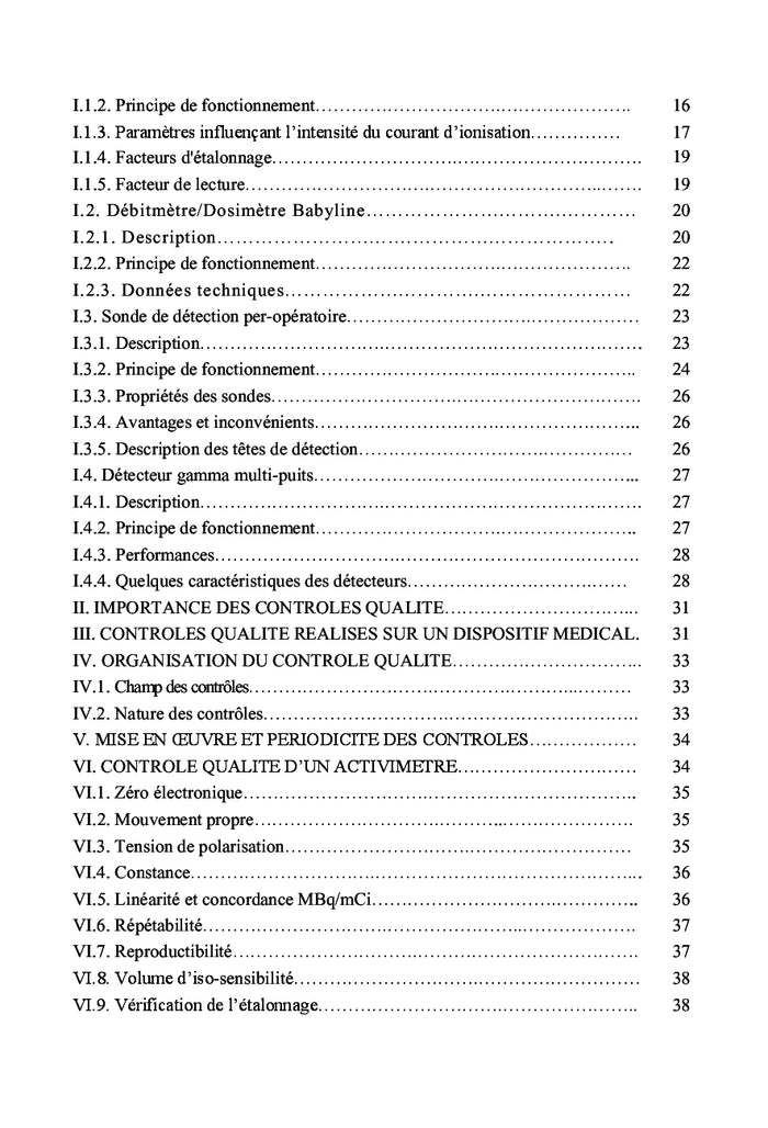 Contrôle qualité des instruments de médecine nucléaire