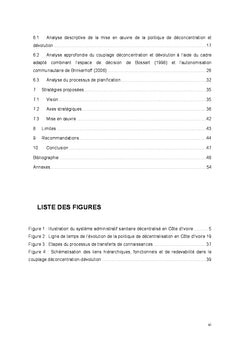 Analyse de la politique de décentralisation sanitaire en Côte d'Ivoire