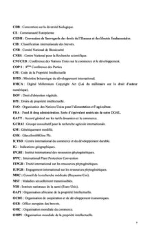 Les Produits Biotechnologiques à l'épreuve du Droit: Espace UEMOA