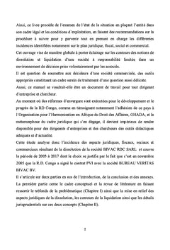 Dissolution anticipée d'une SARL telle que décidée par les associés