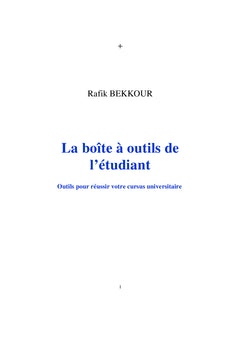 La boîte à outils de l'étudiant