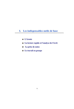 La boîte à outils de l'étudiant