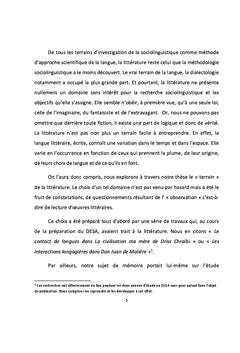 Violence et variation dans le roman « Beur » d'origine marocaine