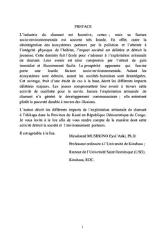 L'exploitation de Diamant à Tshikapa / Province du Kasai en RDC