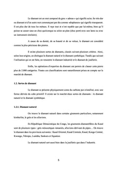 L'exploitation de Diamant à Tshikapa / Province du Kasai en RDC