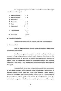 L'exploitation de Diamant à Tshikapa / Province du Kasai en RDC