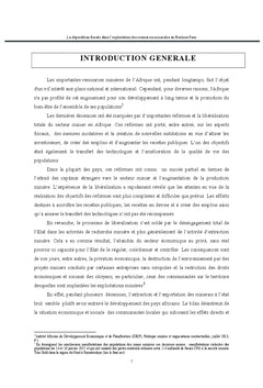 La déperdition fiscale dans l'exploitation des ressources minérales