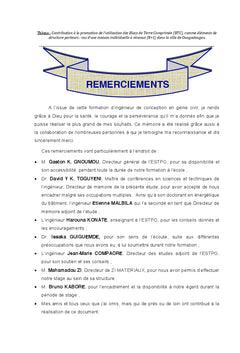 Contribution à la promotion de l'utilisation des BTC