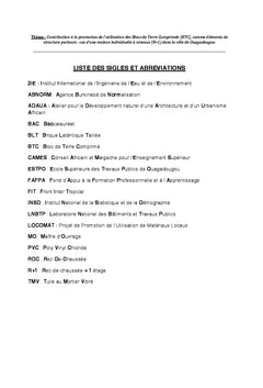Contribution à la promotion de l'utilisation des BTC