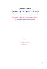 Tome I Merveilleux Meri ou Kam du Gabon