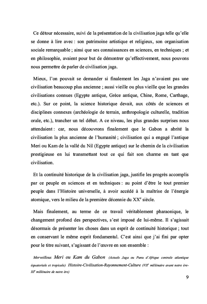 Tome I Merveilleux Meri ou Kam du Gabon