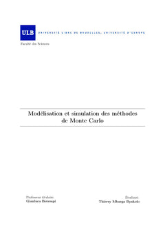 Modélisation et simulation des méthodes de Monte Carlo