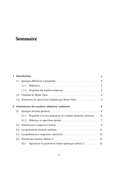 Modélisation et simulation des méthodes de Monte Carlo