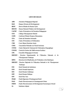 Carte scolaire du nord-est de la Côte d'Ivoire