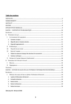 Système d'information décisionnel : cas du recensement de 2013