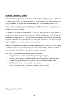 Système d'information décisionnel : cas du recensement de 2013