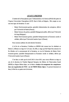 Analyse du mangement des compétences dans une organisation de l'ESS