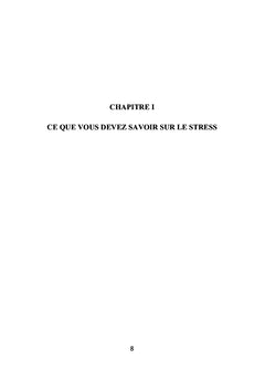 Connaitre son stress