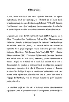 Effets comparés de doses d'engrais minéraux sur le rendement de la tomate en région sahélienne Mali