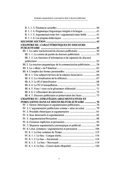 Stratégies argumentatives et persuasives dans le discours publicitaire