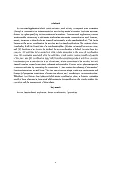 Coordination securisee des services