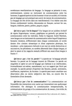 INTRODUCTION A LA LINGUISTIQUE