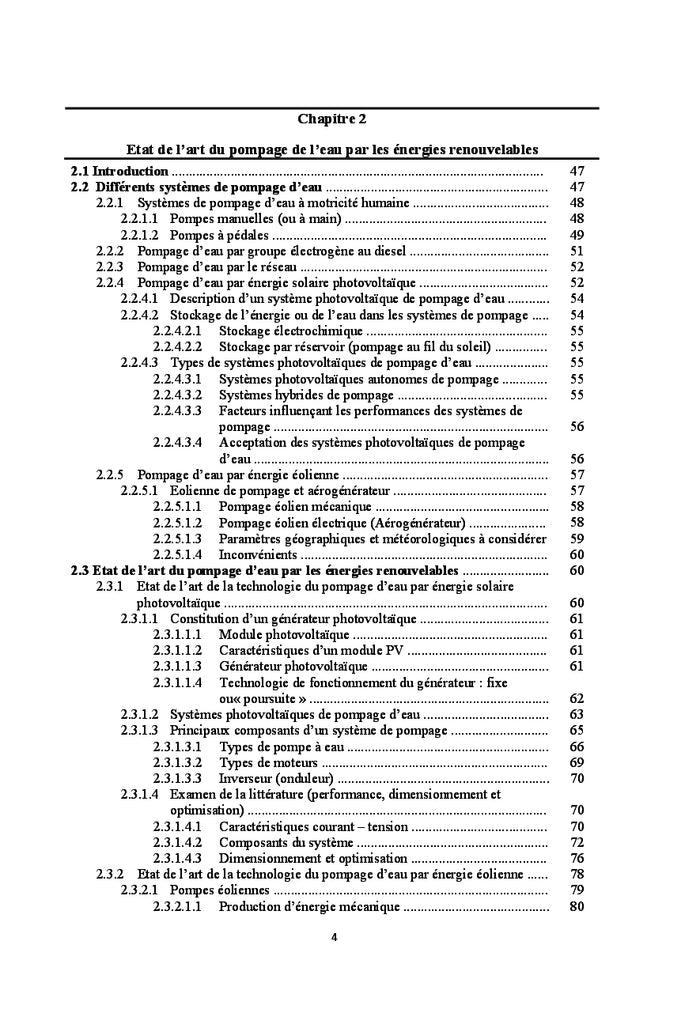 Le pompage de l'eau par les énergies renouvelables